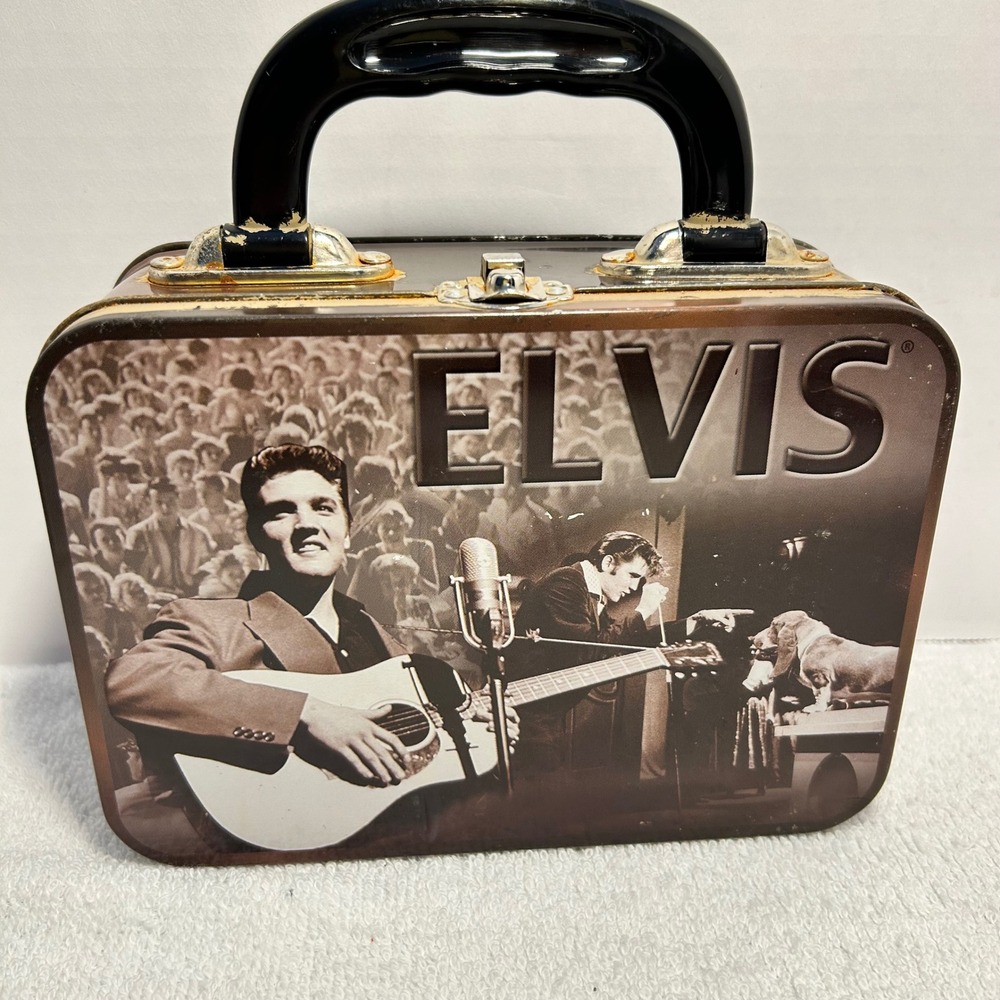 Elvis Presley Live Tin Tote 2003 Wertheimer Collection Vandor Lunch‎ Box 47180